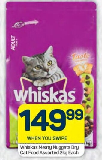 Pick n Pay Whiskas Meaty Nuggets Dry Cat Food Assorted 2kg each offer