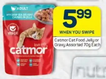 Pick n Pay Catmor CatFood Jelly or Gravy Assorted 70g each offer