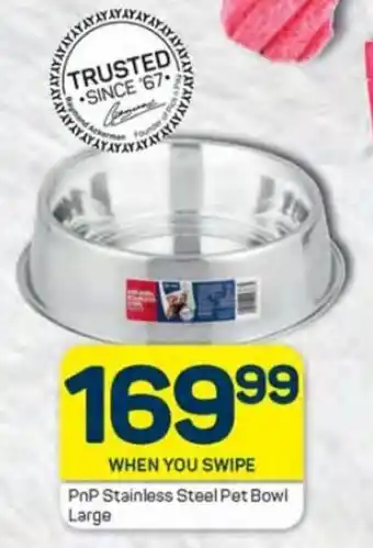 Pick n Pay PnP Stainless Steel Pet Bowl Large offer