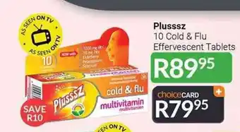 Plusssz 10 Cold & Flu Effervescent Tablets