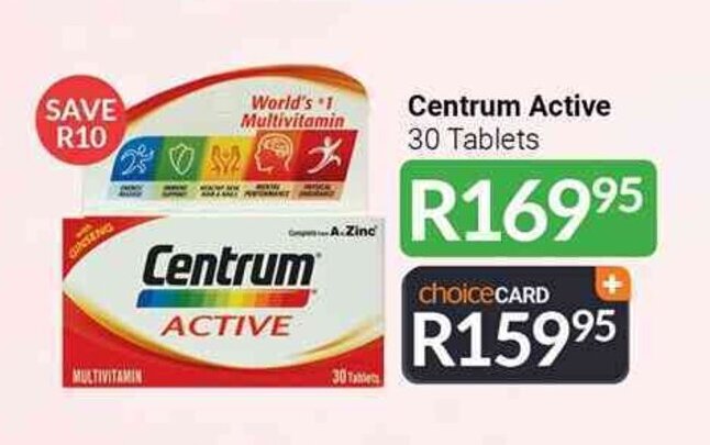 Centrum Active 30 Tablets offer at The Local Choice Pharmacy