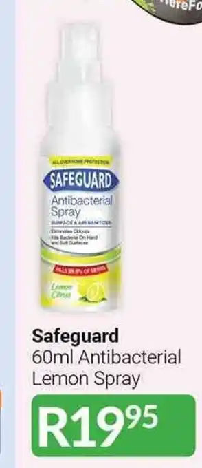 Safeguard 60ml Antibacterial Lemon Spray