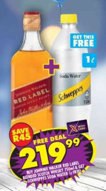 Shoprite Liquor Johnnie Walker Red Label Blended Scotch Whisky 750ml offer