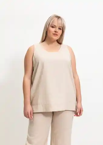 Woolworths Linen blend tank top offer