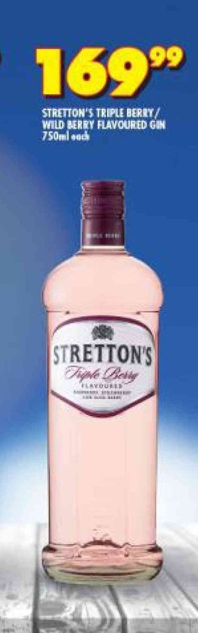 Stretton S Triple Berry Wild Berry Flavoured Gin 750ml Offer At Shoprite Liquor