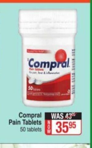 Dis-Chem Compral Pain Tablets 50 Tablets offer