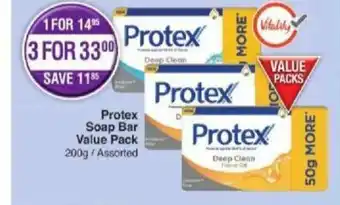 Dis-Chem Protex Soap Bar Value pack 200g / Assorted offer