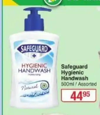 Dis-Chem Safeguard Hygienic Handwash 500ml / Assorted offer