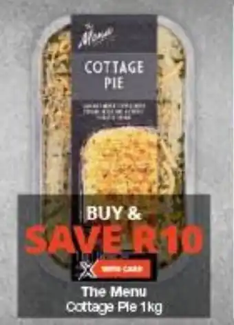 Checkers The Menu Cottage Pie 1 kg offer