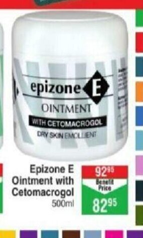 Epizone E Ointment with Cetomacrogol 500ml