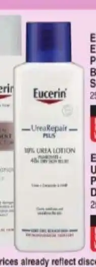 Dis-Chem Eucerin UreaRepair PLUS Dry Skin Lotion 250ml offer