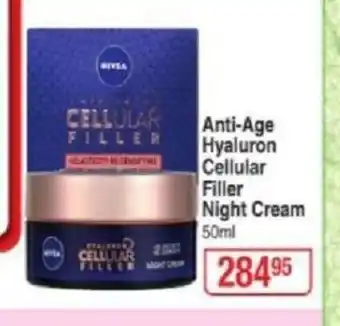 Dis-Chem Anti-Age Hyaluron Cellular Filler Night Cream 50ml offer