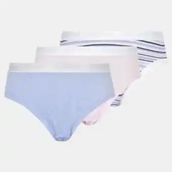 Zando Jockey 3 pk girls print french cut - pink/cloudy stripe/voilet offer