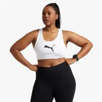 Totalsports Women's puma white plus 4keeps bra offer