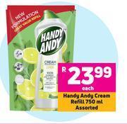 Game Handy andy cream refill assorted-750ml each offer