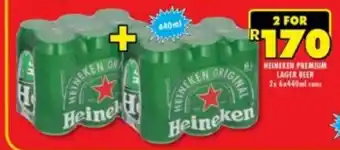 Shoprite Liquor Heineken Premium Lager Beer offer
