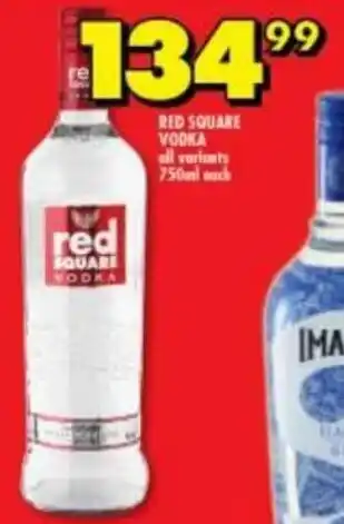 Shoprite Liquor Red Square Vodka 750ml offer