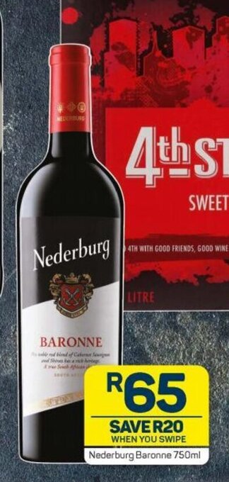 Pick n Pay Liquor Nederburg Baronne 750ml offer