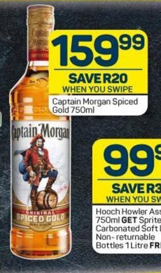 Pick n Pay Liquor Captain Morgan Spiced Gold 750ml offer