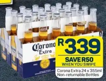 Pick n Pay Liquor Corona Extra 24x355ml Non-returnable Bottles offer