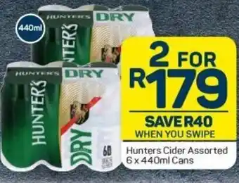Pick n Pay Liquor Hunters Cider Assorted 6x440ml Cans offer