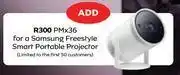MTN Samsung freestyle smart portable projector offer