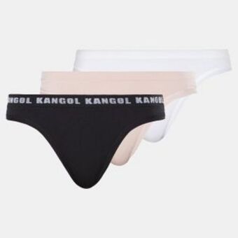 Zando Kangol 3pk seamless thong black, oyster & white offer