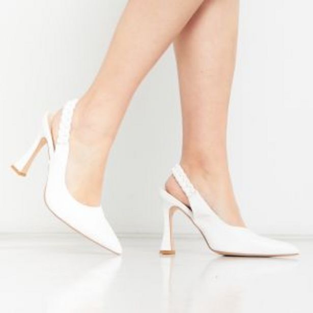 zando white heels