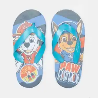 Zando Character group boys paw patrol flip flops blue offer