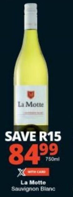 Checkers La Motte Sauvignon Blanc offer
