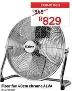 Leroy Merlin Alva floor fan 40cm chrome 81477068 offer