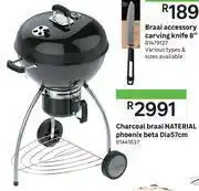 Naterial charcoal braai phoenix beta dia 57cm 81441637