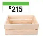 Leroy Merlin Pine crate small w40cm x d30cm x h13.5cm 81434312 offer
