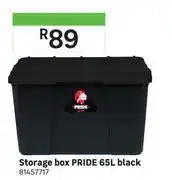 Leroy Merlin Pride 65l storage box black 81457717 offer