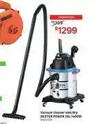 Leroy Merlin Dexter power 20l 1400w wet & dry vacuum cleaner 81402329 offer