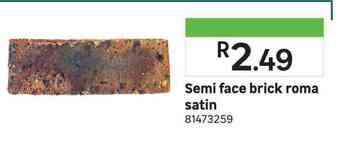 Semi face brick roma satin 81473259