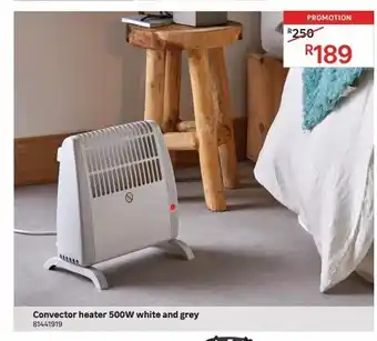 Leroy Merlin Convector heater 500w white and grey offer