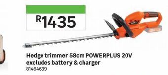 Leroy Merlin Hedge trimmer 58cm powerplus 20v excludes battery & charger offer