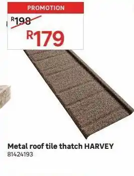 Metal roof tile thatch harvey