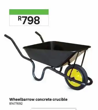 Leroy Merlin Wheelbarrow concrete crucible offer