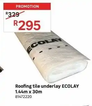 Leroy Merlin Roofing tile underlay ecolay 1.44m x 30m offer