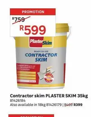 Leroy Merlin Contractor skim plaster skim 35kg offer