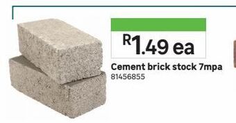 Leroy Merlin Cement brick stock 7mpa offer