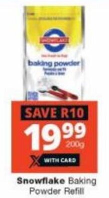 Checkers Snowflake Baking Powder Refill offer