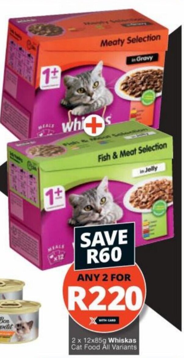 Whiskas Cat Food offer at Checkers