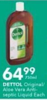 Checkers Dettol Original Aloe Vera Antiseptic Liquid offer