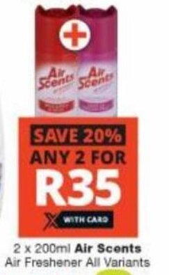 Checkers Air Scents Air Freshener offer