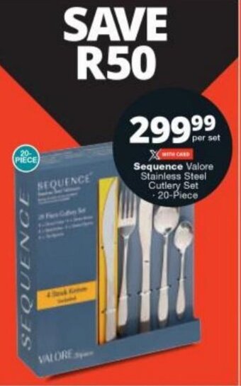 Sequence Valore Stainless Steel Cutlery Set 20-Piece