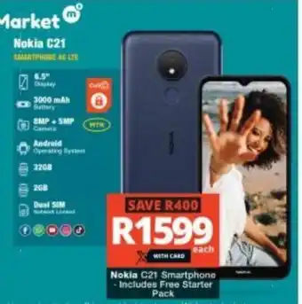 Checkers Nokia C21 Smartphone offer