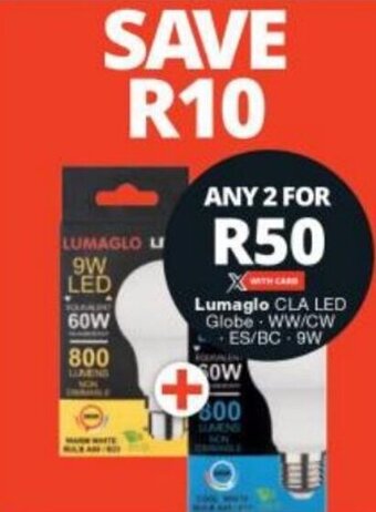 Checkers Lumaglo CLA LED Globe offer